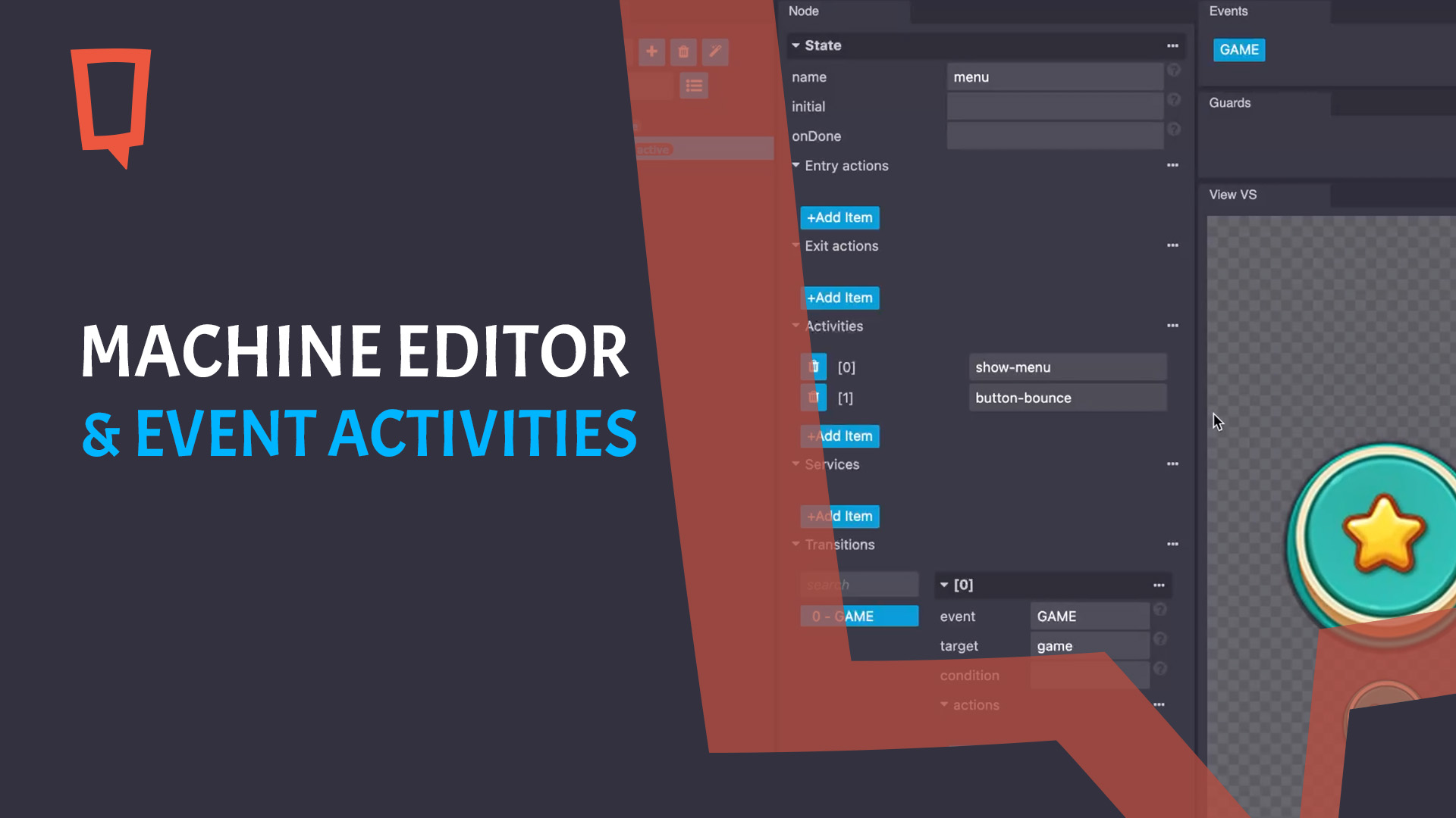 Machine Editor: Event Activities